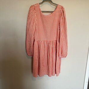 ASOS Tall textured mini smock dress w/strappy back